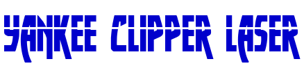 Yankee Clipper Laser шрифт